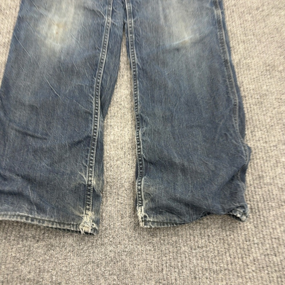 Gap Jeans Boys 14 Blue Cotton Carpenter Painter Distressed Baggy Y2K Streetwear - Picture 2 of 8